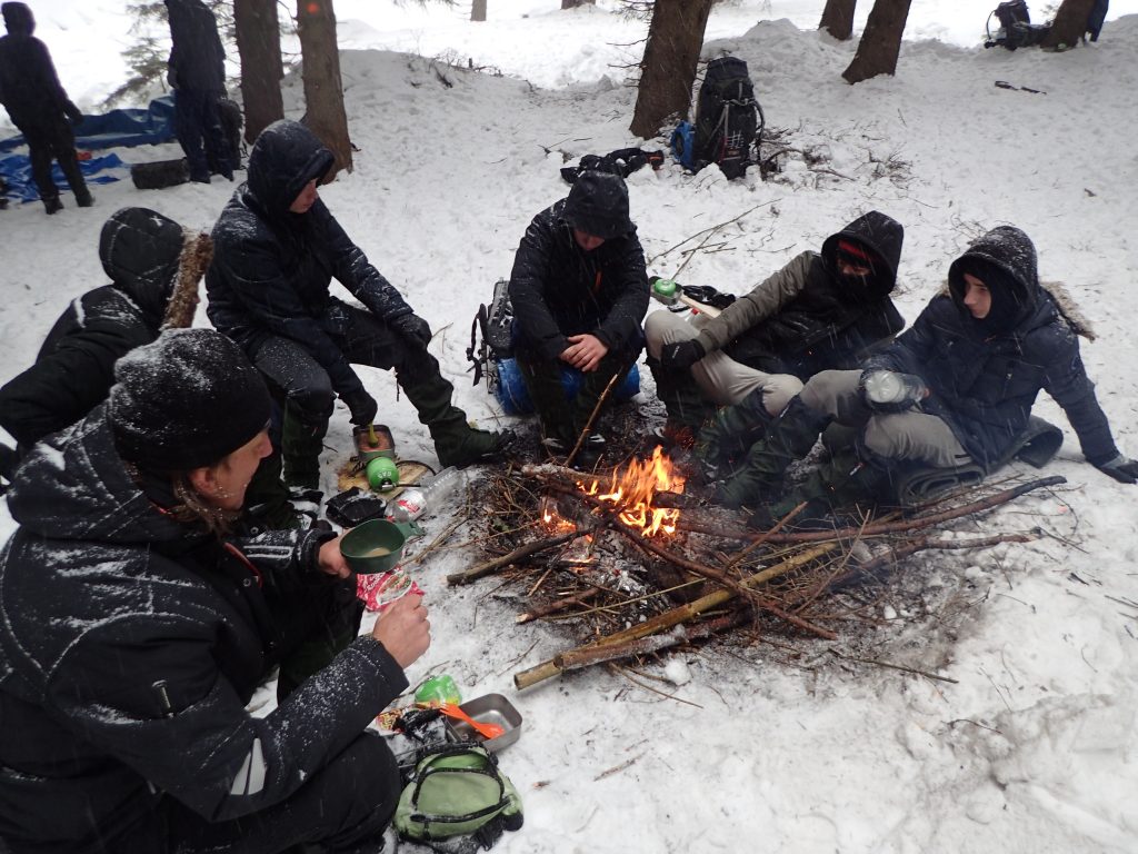 Winterse omstandigheden in Polen